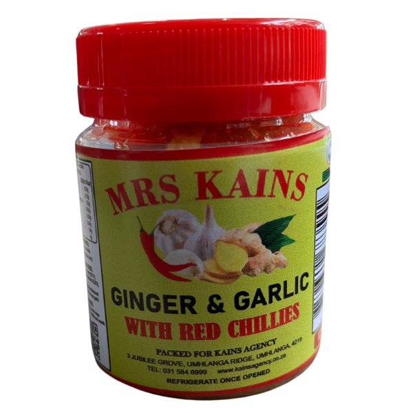 125g Ginger and garlic with red chillies Ginger and Garlic red chilli 125g