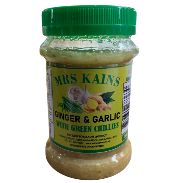 300g Ginger and garlic with green chillies Ginger and Garlic Green Chilli 300g