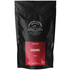 Coastal Coffee Roasters Ethopia-Kains Agency Ethiopia Sidamo single origin coffee beans with lemon-lime flavour notes, apricot hints and sweet citric acidity.